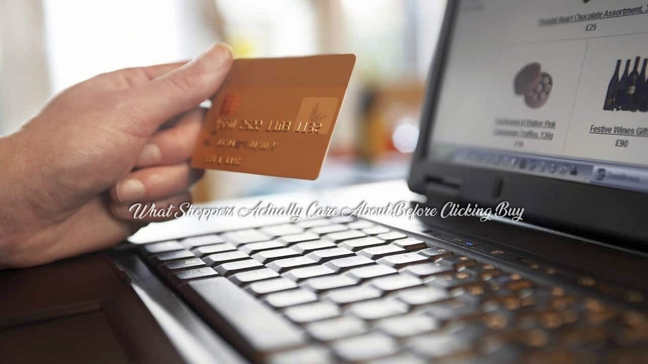 What Shoppers Actually Care About Before Clicking Buy